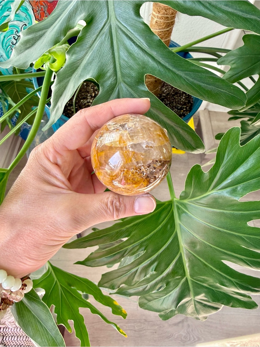 Golden healer sphere from Madagascar